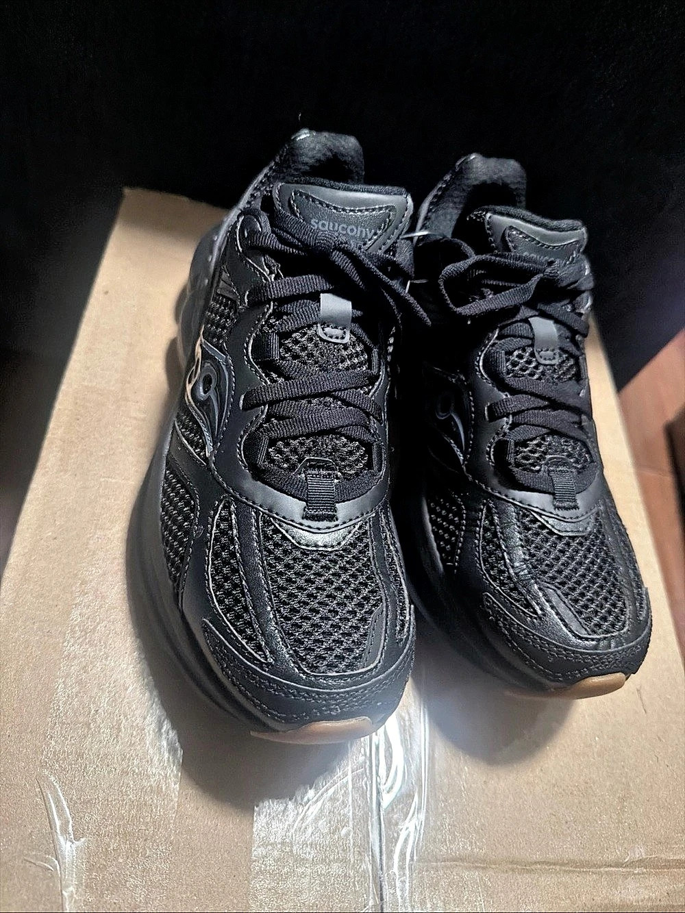 S70797-3 Saucony Grid NXT Triple Black Size M 5.5 / W 7 BRAND NEW